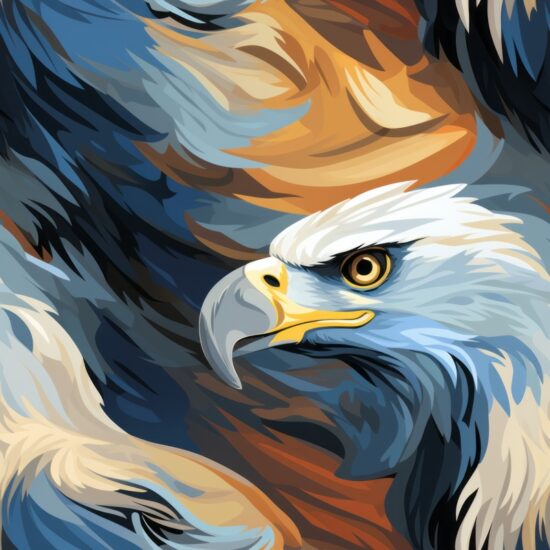 Eagles Subtle Color Style Seamless Pattern