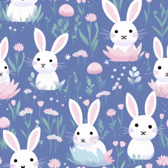 Easter Bunny Delight Seamless Pattern