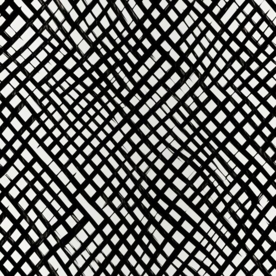 Elegant Crosshatch Calligraphy Design Seamless Pattern