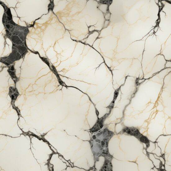 Elegant Marble Veins on Ivory and Charcoal Seamless Pattern