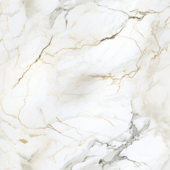 Elegant Veined White Marble Texture Seamless Pattern