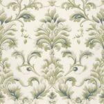 Elegant Watercolor Floral Damask Design Seamless Pattern