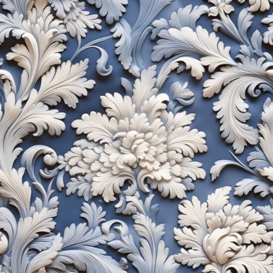 Embossed Damask Fabric Texture: Refined Elegance Seamless Pattern