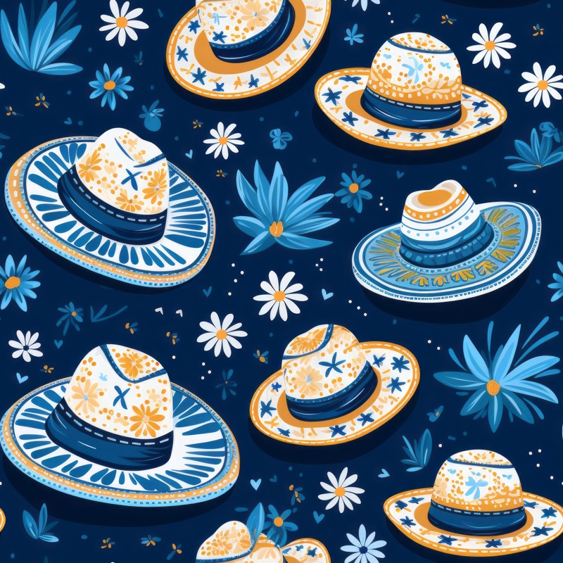 Festival Fiesta Hat Collection PTN 001746 pattern design