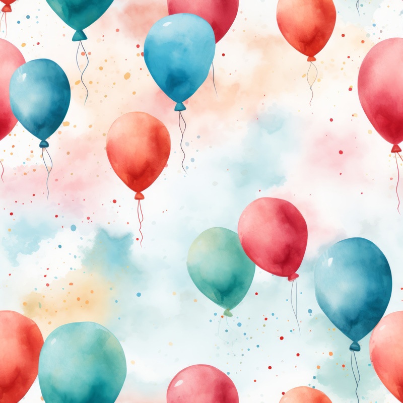 Floating Bouquets Seamless Pattern