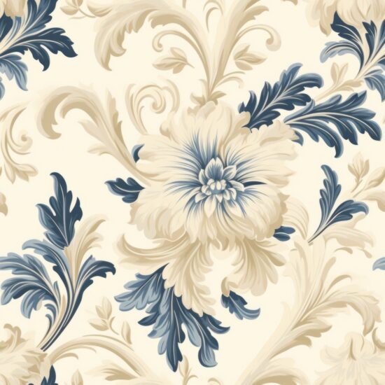 Floral Damask Delight Seamless Pattern
