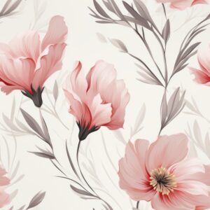 Floral Petals: Pink Blossom Delight Seamless Pattern
