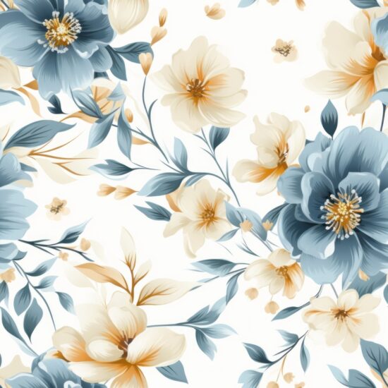 Floral Whispers Seamless Pattern Seamless Pattern