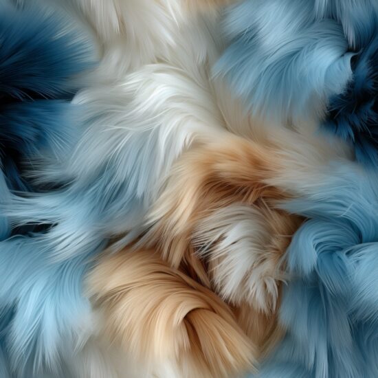 Fuzzy Doggy Dreams Seamless Pattern
