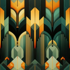 Geometry in Deco: Modern Art Pattern Seamless Pattern