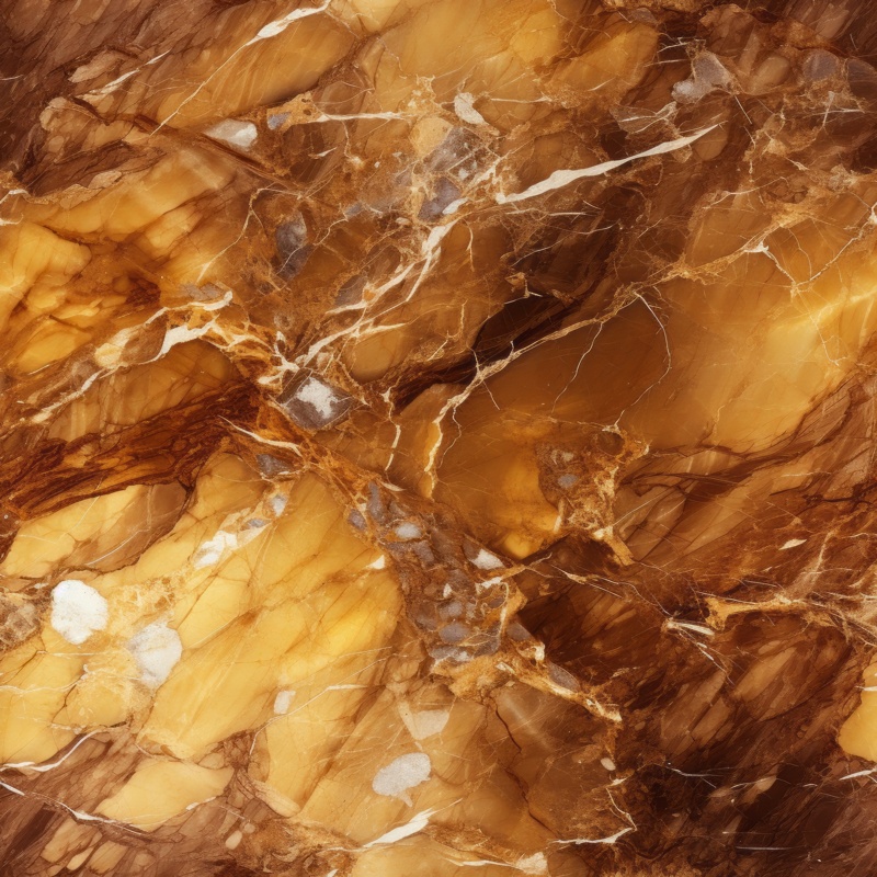 Golden Brown Marble: Rock and Mineral Seamless Pattern Seamless Pattern