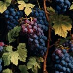 Grapevine Bounty: Oil Paint Style Seamless Pattern