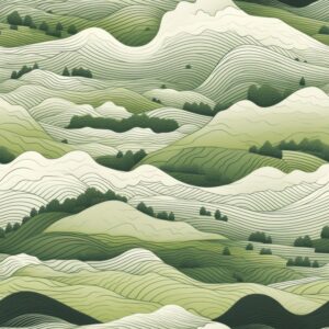 Green Serenity: Nature-inspired Pattern Seamless Pattern