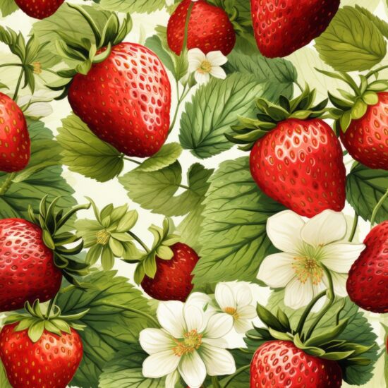 Juicy Berry Delight Watercolor Pattern Seamless Pattern