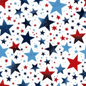 July Jubilee: Stars & Stripes Bliss Seamless Pattern