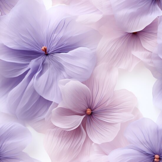 Lavender Blossom Delicate Petal Pattern Seamless Pattern