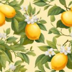 Luscious Lemon Citrus Delight Seamless Pattern