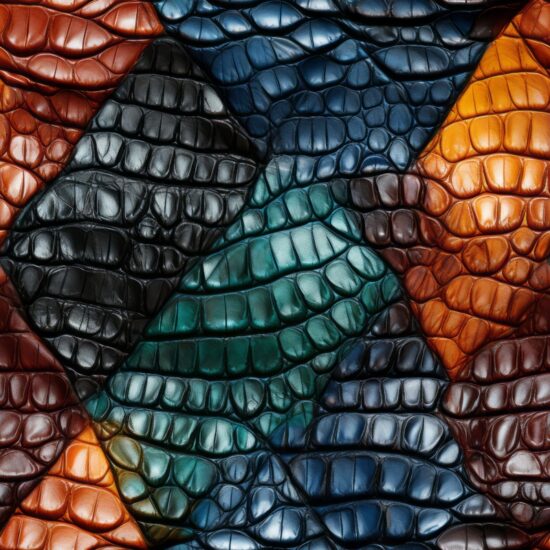 Luxury Crocodile Leather Tile Seamless Pattern
