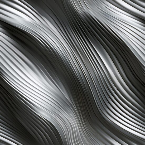 Metallic Waves Texture Seamless Pattern