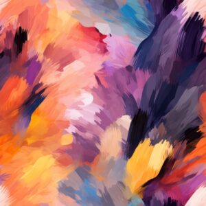 Modern Charcoal Brush Watercolor Dye Seamless Pattern