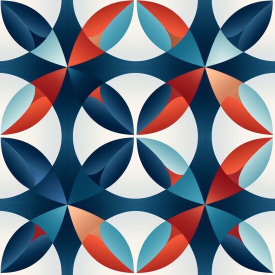Modern Geometric Symmetry Design Seamless Pattern
