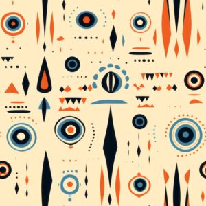 Native Desert Vibes - Modern Art Seamless Pattern