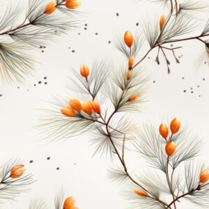 Naturalistic Oil Paint Floral Balloon Pattern Seamless Pattern