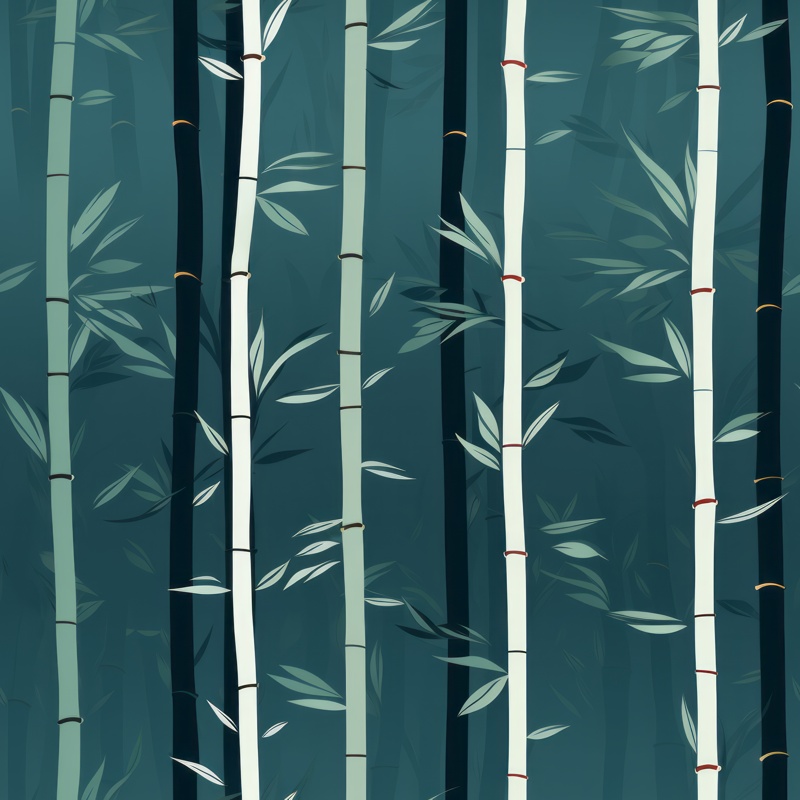 Natures Harmony: Bamboo Zen Pattern Seamless Pattern