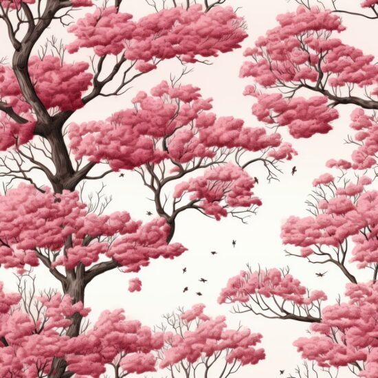 Oak Blossom Delight Seamless Pattern