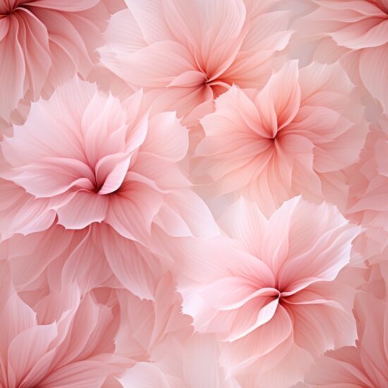 Pastel Pink Blossom Delight Seamless Pattern