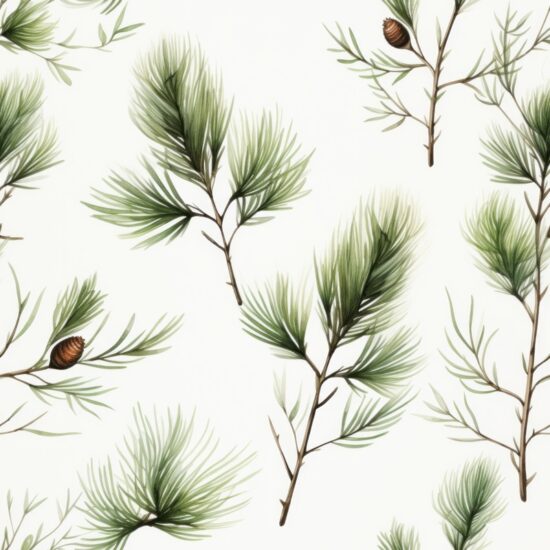 Pine Forest Delight Seamless Pattern