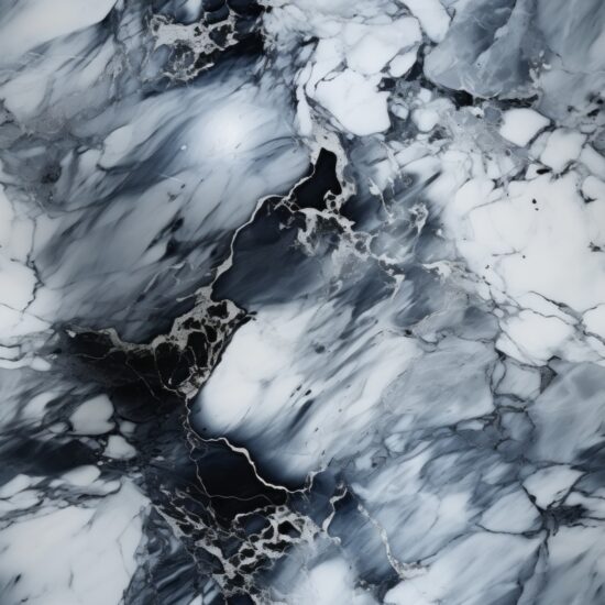 Polished Gray Marble Rock & Ice Seamless Pattern