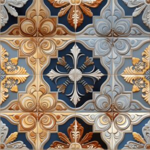 Porcelain Tile Elegance Seamless Pattern