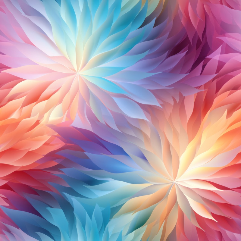 Prism Distortions Fractal Accessory Seamless Pattern