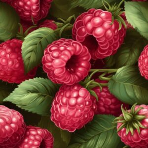 Raspberry Bliss Oil Paint Pattern Seamless Pattern