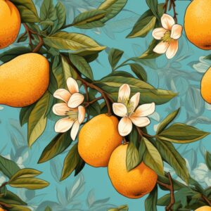 Renaissance Citrus: Mango & More! Seamless Pattern