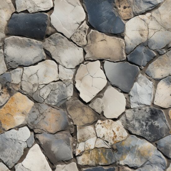 Rugged Exposed Aggregates Texture Design Seamless Pattern