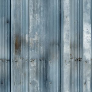 Rugged Metallic Corrugated Metal Texture Seamless Pattern