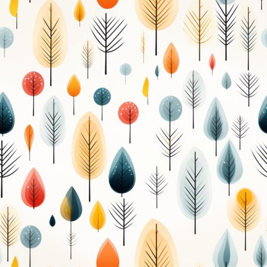 Scandi Abstract Vector Design Seamless Pattern