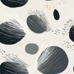 Serene Brushstroke: Zen Minimalist Art Seamless Pattern