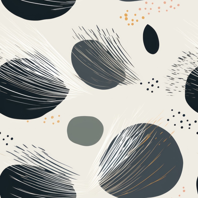 Serene Brushstroke: Zen Minimalist Art Seamless Pattern