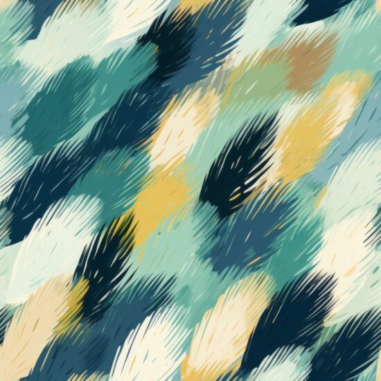 Serene Zen Texture Brushstroke Pattern Seamless Pattern