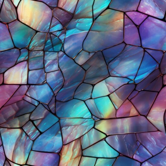 Shimmering Prismatic Holographic Pattern Seamless Pattern