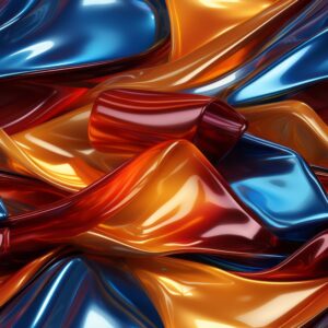 Silken Ride - Glossy Plastic Color Pattern Seamless Pattern