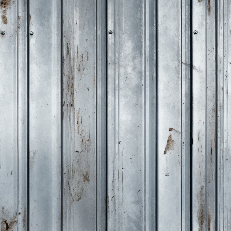 Silver-Gray Galvanized Metal Industrial Pattern Seamless Pattern