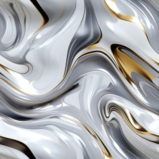 Silver Silk Mercury Texture Seamless Pattern