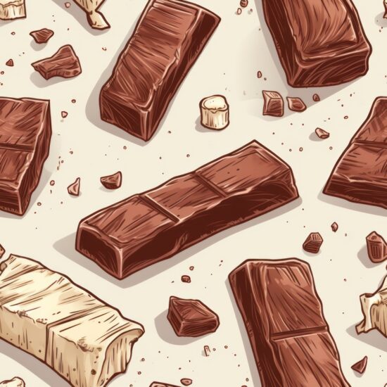 Sketchy Cocoa Confections Seamless Pattern