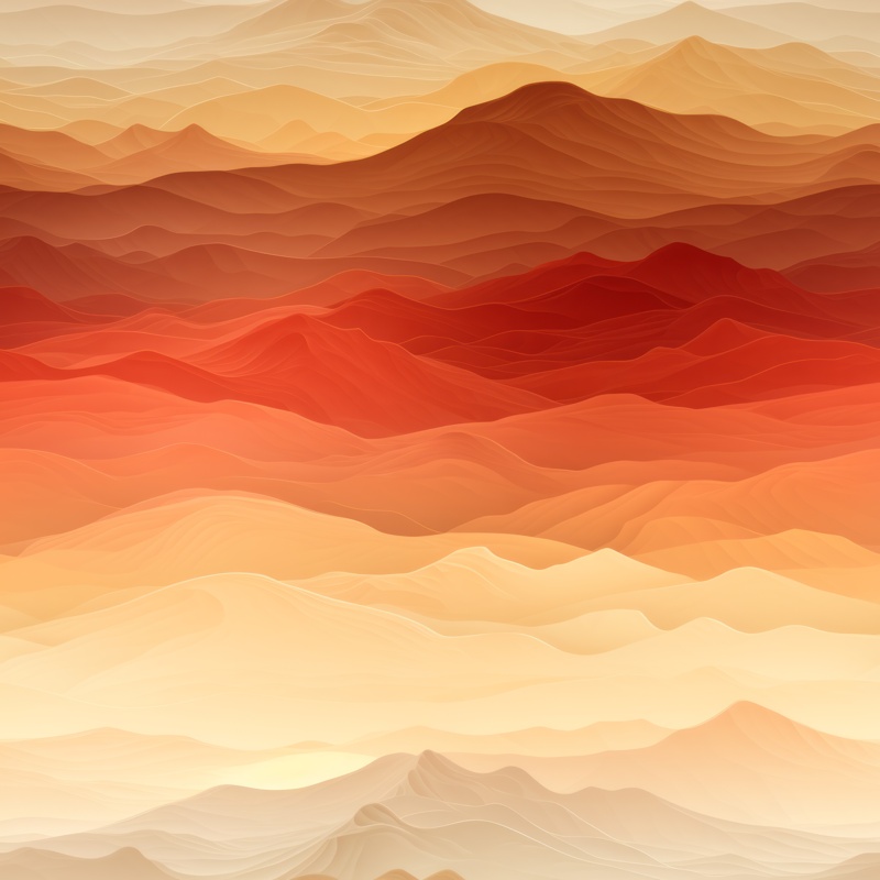 Sketchy Desert Gradient Seamless Pattern