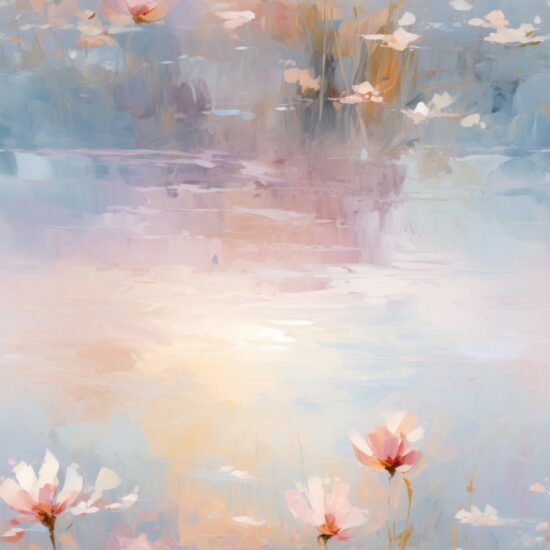 Soft Brushstrokes - Dreamlike Impressionist Painting Seamless Pattern