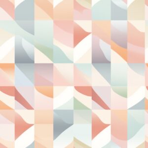 Soft Pastel Houndstooth Chess Seamless Pattern